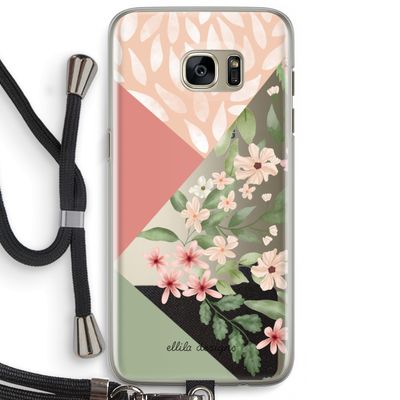 Sweet heaven geometrics: Samsung Galaxy S7 Edge Transparant Hoesje met koord