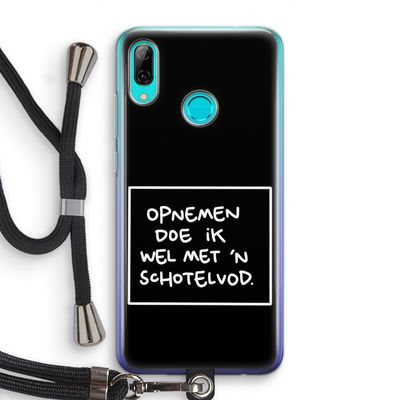 Schotelvod: Huawei P Smart (2019) Transparant Hoesje met koord