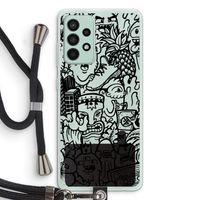 Vexx Black Mixtape: Samsung Galaxy A52s 5G Transparant Hoesje met koord