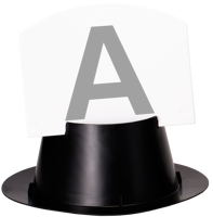 Show Jump houder voor letters en cijfers