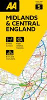 Wegenkaart - landkaart 5 Road Map Britain Midlands & Engeland Centraal | AA Publishing