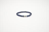 JOSH Heren Armband met Natuursteen Matt Lapis Lazuli | 09313-BRA