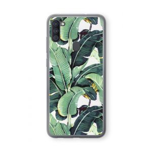 Bananenbladeren: Samsung Galaxy A11 Transparant Hoesje