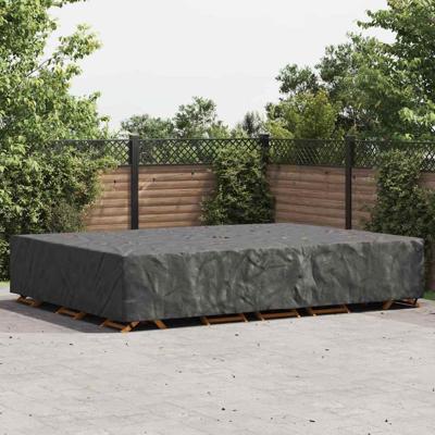 Hoes voor tuinmeubelen Zwart 350 x 260 x 90 cm 600D