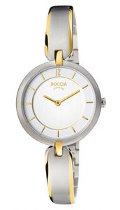 Boccia 3164-03 Horloge titanium zilver- en goudkleurig 30 mm