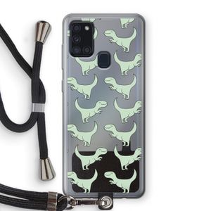 Dinos: Samsung Galaxy A21s Transparant Hoesje met koord