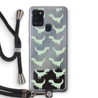 Dinos: Samsung Galaxy A21s Transparant Hoesje met koord Dinos: Samsung Galaxy A21s Transparant Hoesje met koord