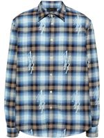 AMIRI chemise en flanelle à carreaux - Bleu AMIRI chemise en flanelle à carreaux - Bleu
