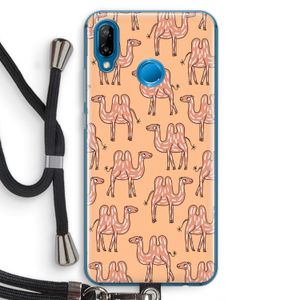 Kameel: Huawei P20 Lite Transparant Hoesje met koord