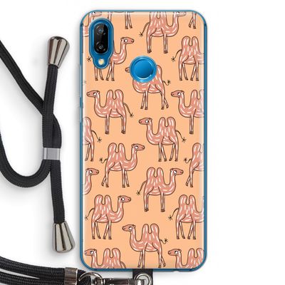 Kameel: Huawei P20 Lite Transparant Hoesje met koord