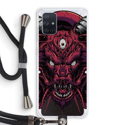 Hell Hound and Serpents: Samsung Galaxy A71 Transparant Hoesje met koord