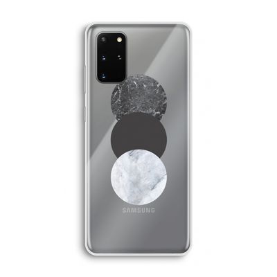 Marmeren cirkels: Samsung Galaxy S20 Plus Transparant Hoesje