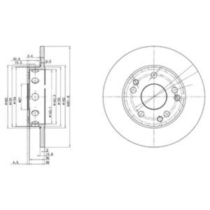 Delphi Diesel Remschijf BG2288