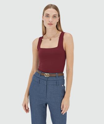 Josh V Linde Jv-2510-1102 Tops En Singlets 427 Berry Red