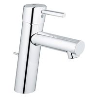 GROHE Concetto waterbesparende wastafelkraan medium met waste 28mm met temperatuurbegrenzer chroom 23450001 - thumbnail