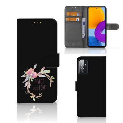 Samsung Galaxy M52 Leuk Hoesje Boho Text | Portemonnee hoesje Samsung Galaxy M52 Leuk Hoesje Boho Text | Portemonnee hoesje