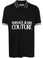 Versace Jeans Couture polo à logo imprimé - Noir