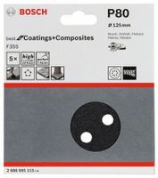 Bosch Accessories Best for Stone 2608605115 Excenterschuurpapier Met klittenband, Geperforeerd Korrelgrootte (num) 80 (Ø) 125 mm 5 stuk(s) - thumbnail