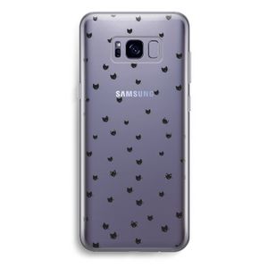 Kleine kattenkopjes: Samsung Galaxy S8 Plus Transparant Hoesje