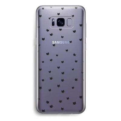 Kleine kattenkopjes: Samsung Galaxy S8 Plus Transparant Hoesje