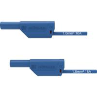 Schützinger VSFK 8500 / 1 / 100 / BL Veiligheidsmeetsnoer [4mm-stekker - 4mm-stekker] 100.00 cm Blauw 1 stuk(s)