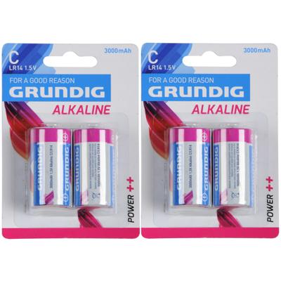 Grundig Alkaline LR14 C-batterijen - 2x stuks - 1,5 Volt - Altijd handig in huis - Batterijen