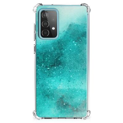 Back Cover Samsung Galaxy A52 4G/5G Painting Blue Back Cover Samsung Galaxy A52 4G/5G Painting Blue