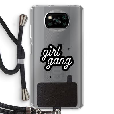 Girl Gang: Xiaomi Poco X3 Pro Transparant Hoesje met koord