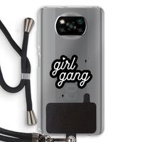 Girl Gang: Xiaomi Poco X3 Pro Transparant Hoesje met koord