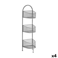 Planken Gift Decor B2607 B2607 Zilverkleurig Zilver Metaal 21,2 x 97 x 28,5 cm (4 Stuks)
