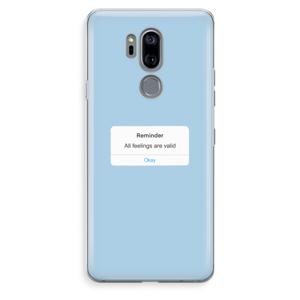 Reminder: LG G7 Thinq Transparant Hoesje