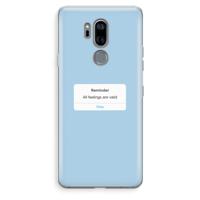 Reminder: LG G7 Thinq Transparant Hoesje