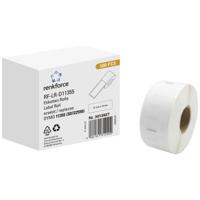 Renkforce Rol met etiketten Compatibel vervangt DYMO DYMO 11355 51 x 19 mm Papier Wit 500 stuk(s) Permanent hechtend Universele etiketten RF-6027854 - thumbnail