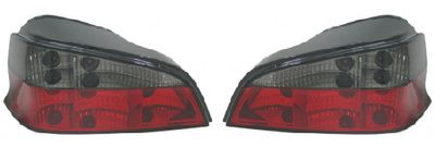 Set Achterlichten passend voor Peugeot 106 1996- - Rood/Smoke DLPER38S