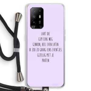 GSM: Oppo A95 5G Transparant Hoesje met koord