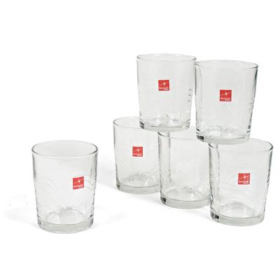 Bormioli Drinkglazen - 6 stuks - transparant - glas - 280 ml