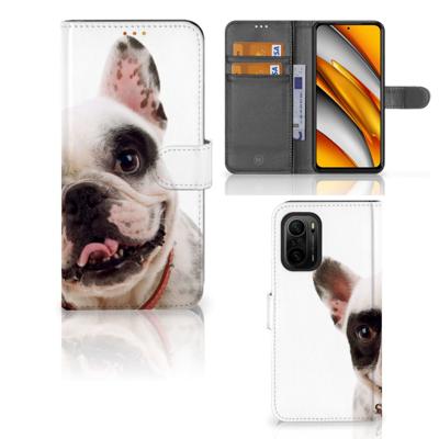 Poco F3 | Xiaomi Mi 11i | Telefoonhoesje | Met pasjeshouder | Franse Bulldog