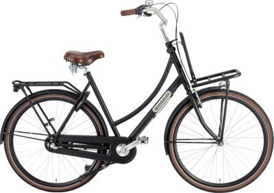 Popal Daily Dutch Prestige 28 Inch 57 cm Dames 3V Terugtraprem Matzwart