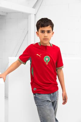 Marokko Shirt Uit Junior 2026/2028 - Maat 152 - Kleur: Rood | Soccerfanshop