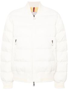 Moncler veste bomber matelassée Argo à logo brodé - Blanc