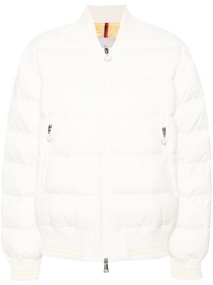 Moncler veste bomber matelassée Argo à logo brodé - Blanc