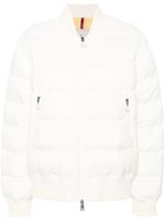 Moncler veste bomber matelassée Argo à logo brodé - Blanc - thumbnail