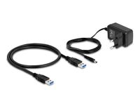 DeLOCK USB 10 Gbps Hub met 4 USB-A poorten + 1 Quick Charge poort usb-hub Incl. voeding - thumbnail