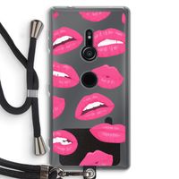 Bite my lip: Sony Xperia XZ2 Transparant Hoesje met koord