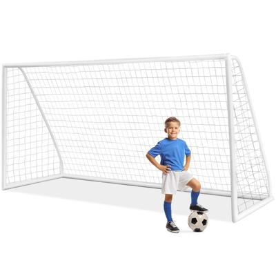 365x182cm Voetbaldoel voor Alle Weersomstandigheden Zeer Sterk Net 6 Grondpennen Voetbaluitrusting voor Kinderen Volwassenen