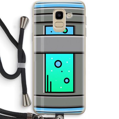 Chug Bottle: Samsung Galaxy J6 (2018) Transparant Hoesje met koord
