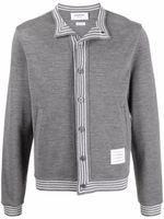 Thom Browne cardigan en laine à bandes rayées - Gris