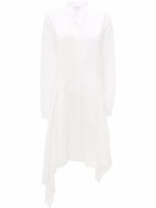 JW Anderson robe-chemise en popeline - Blanc