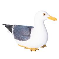 Decoratie beeld meeuw - 40 cm - polystone - zittend - maritiem/strand thema