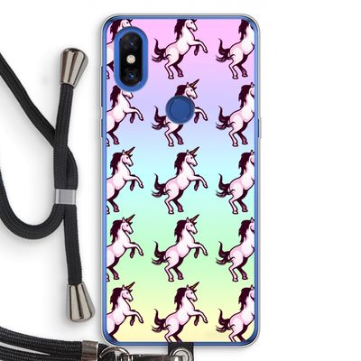 Musketon Unicorn: Xiaomi Mi Mix 3 Transparant Hoesje met koord
